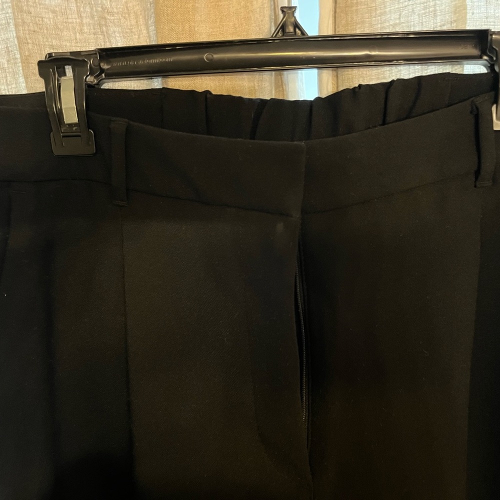 Pleated XL Black Trouser
